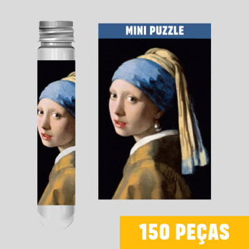 MiniPuzzle - Girl with a Pearl Earring por J. Vermeer - Apenas 3,90€