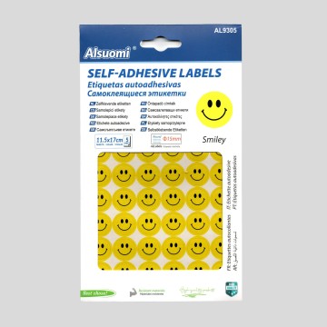 Etiquetas Autoadesivas Redondas - Smiley 15mm (210 unidades)