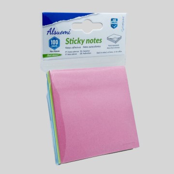 Notas Adesivas – 100 Folhas Coloridas (76x76mm)