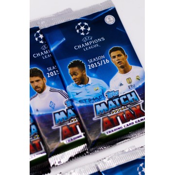 Champions League 2015/16 Match Attax – Saqueta com 6 Cartas