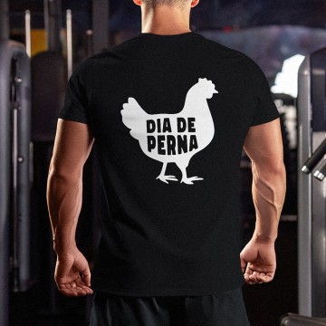 T-shirt "Dia de Perna 🐔"- Apenas 8,90€