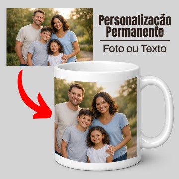 Caneca Personalizada 350ml – Foto ou Texto
