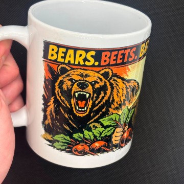 Caneca The Office Dwight Schrute – Bears. Beets. Battlestar Galactica.