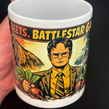 Caneca The Office Dwight Schrute – Bears. Beets. Battlestar Galactica.