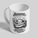 Caneca 'Ansioso por um Banho de Torradeira' - Humor Negro