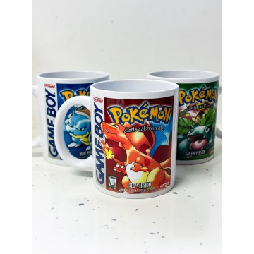 Caneca Pokémon – Red, Blue, Green ou Yellow - Apenas 7,90€