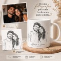 Caneca Personalizada com Fotografia em Lineart - Apenas 6,90€