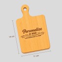 Tábua Personalizada com Gravação a Laser | 14x11cm - Apenas 5,90€