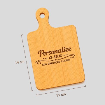 Tábua Personalizada com Gravação a Laser | 14x11cm - Apenas 5,90€