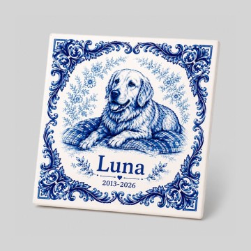 Azulejo Memória - Falecimento de Animal de Estimação (15x15cm)