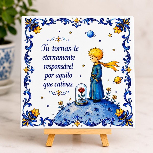 Azulejo Decorativo 15x15cm - Principezinho - Apenas 7,00€
