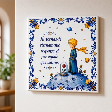 Azulejo Decorativo 15x15cm - Principezinho - Apenas 7,00€