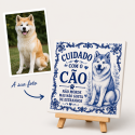 Azulejo Personalizado 'Cuidado com o Cão' | Apenas 8,90€