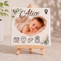 Prenda Personalizada para Recém-Nascido – Azulejo com Foto 15x15cm