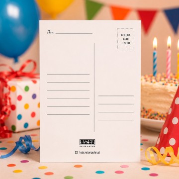 Postal Engraçado - Feliz N̶a̶t̶a̶l̶ / Aniversário (A6) - Apenas 1,95€