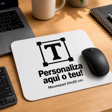 Tapete de Rato Personalizado 24x20 cm – Com Foto, Frase ou Design
