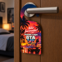 Placa de Porta “Não Incomodar! Ocupado a Jogar GTA VI” - Apenas 8,90€